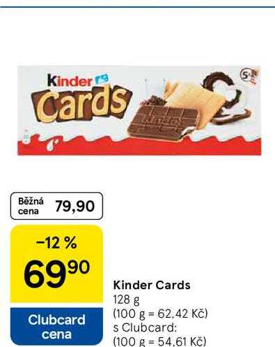 Kinder Cards, 128 g 