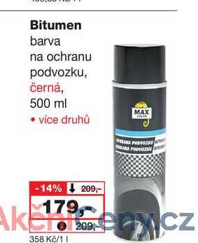 Bitumen barva na ochranu podvozku, černá, 500 ml