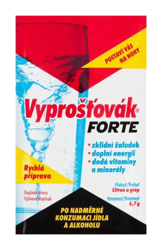 Vyprošťovák Šumivé tablety Vyprošťovák Forte s příchutí citronu a grepu, doplněk stravy, 1 ks