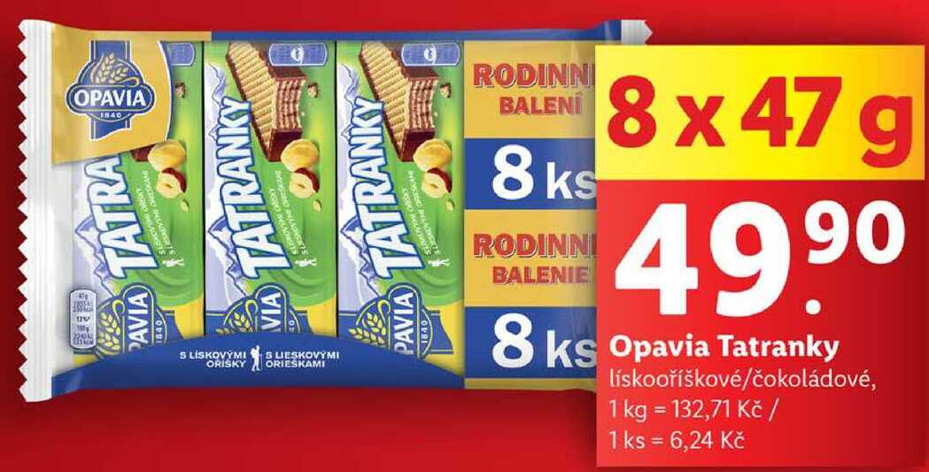 Opavia Tatranky, 8x 47 g