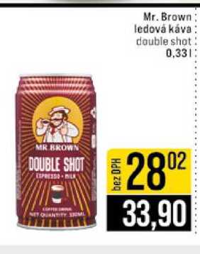 Mr. Brown ledová káva double shot 0,33l