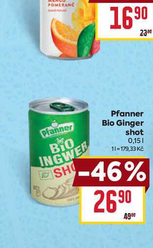 Pfanner Bio Ginger shot 0,15l