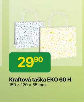 Kraftová taška EKO 60 H 150 x 120 x 55 mm 