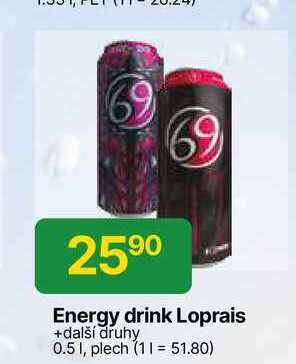 Loprais Energy drink 0,5l plech