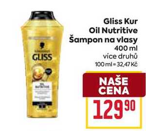 Gliss Kur Oil Nutritive Šampon na vlasy 400 ml