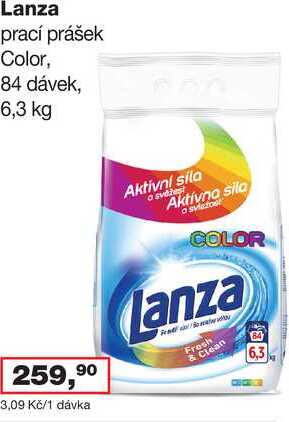 Lanza prací prášek Color, 84 dávek, 6,3 kg 