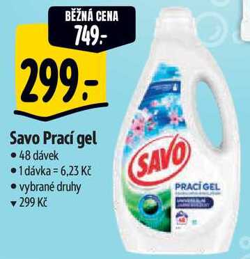 Savo Prací gel, 48 dávek 