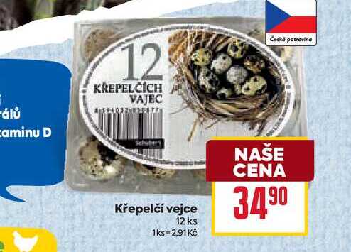 Krepelci Vejce Cena