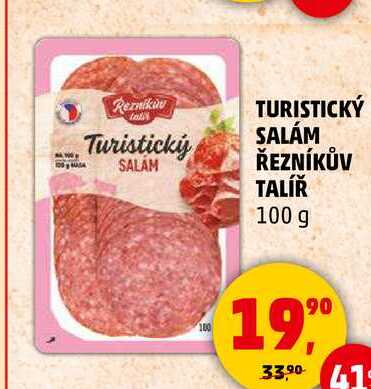 TURISTICKÝ SALÁM ŘEZNÍKŮV TALÍŘ, 100 g 