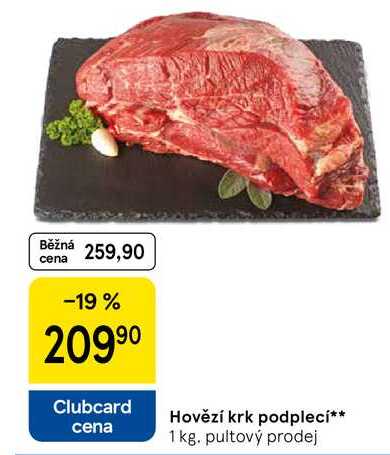 Hovězí krk podplecí, 1 kg