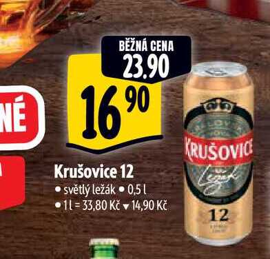  Krušovice 12  0,5 l