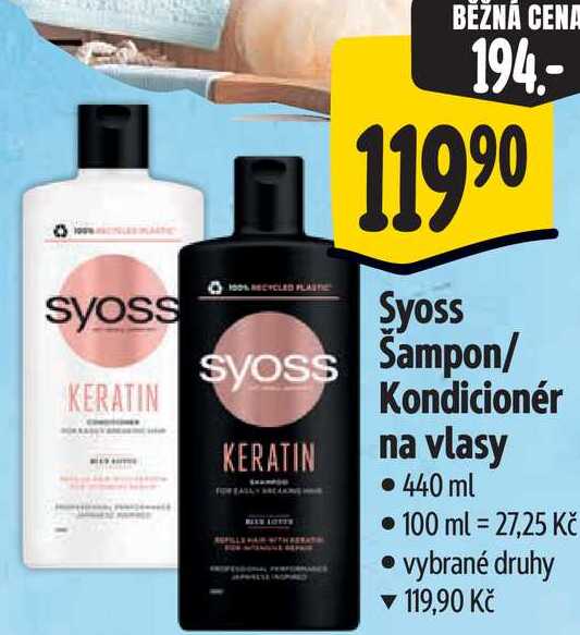 Syoss Kondicionér na vlasy, 440 ml 