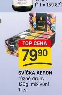 SVÍČKA AERON různé druhy 120g