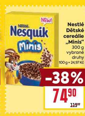 Nestlé Dětské cereálie ,,Minis" 300 g