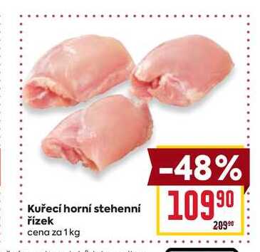 Kuřecí horní stehenní řízek cena za 1kg