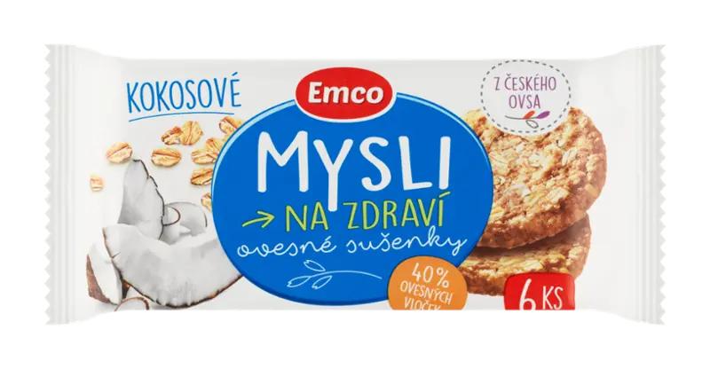 Emco Ovesné sušenky Mysli na zdraví kokosové, 60 g