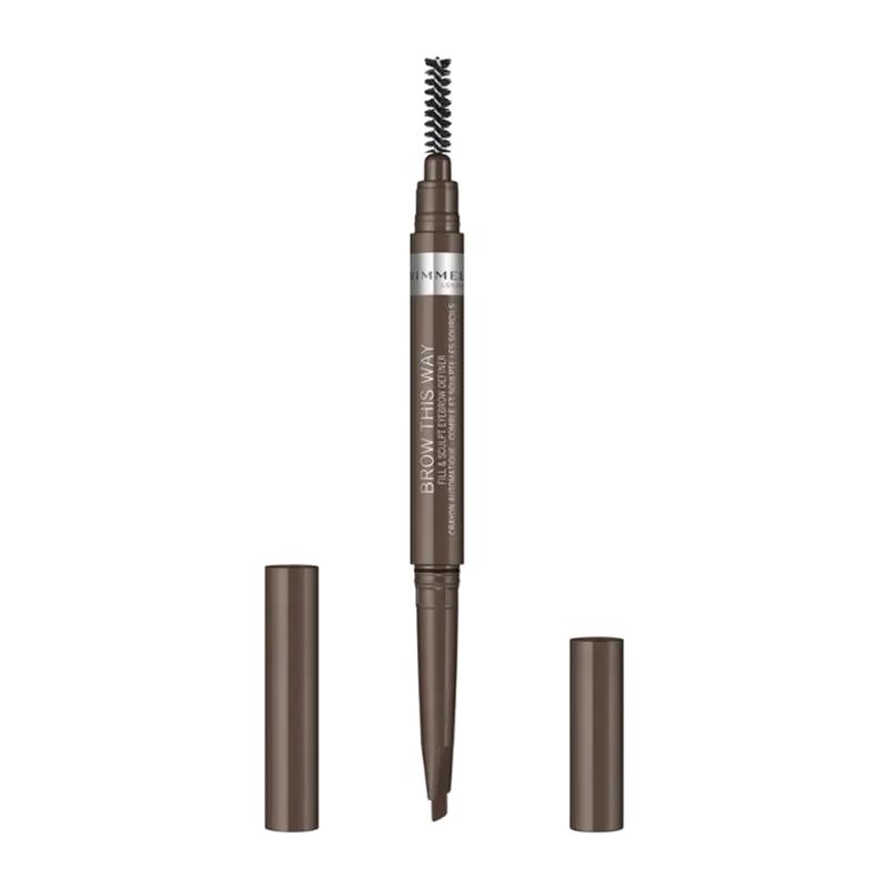 Rimmel Tužka na obočí Brow This Way Fill & Sculpt Eybrow Definer 002 Medium Brown, 1 ks