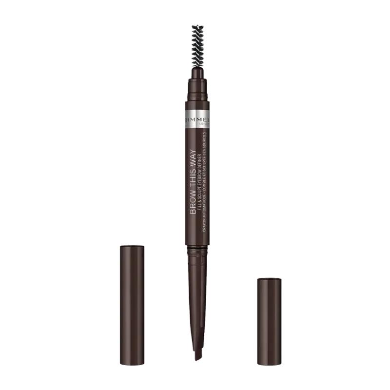 Rimmel Tužka na obočí Brow This Way Fill & Sculpt Eybrow Definer 003 Dark Brown, 1 ks