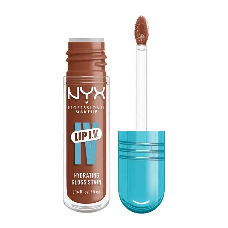 NYX Professional Makeup Lesk na rty Lip IV Hydrating Gloss Stain 01 Caramel Drip, 1 ks