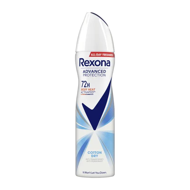 Rexona Antiperspirant sprej pro ženy Advanced Protection Cotton Dry, 150 ml