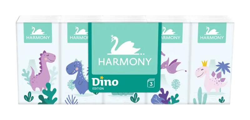 Harmony Papírové kapesníky Dino 3vrstvé, 10 ks