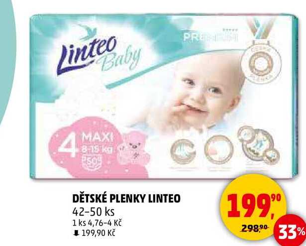 DĚTSKÉ PLENKY LINTEO, 42-50 ks 