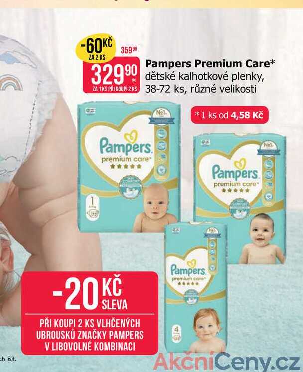 Pampers premium care 38-72ks