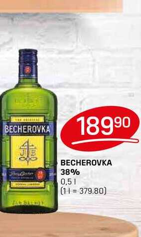 BECHEROVKA 38% 0,5l v akci