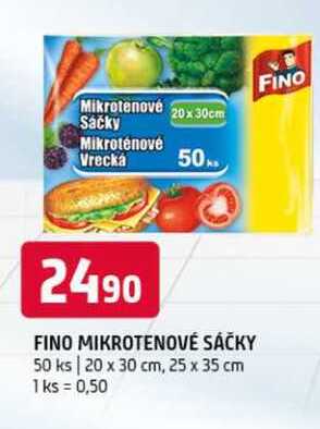 Fino Mikrotenové Sáčky 50 ks 20 x 30 cm, 25 x 35 cm 