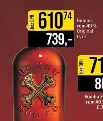 Bumbu rum 40% Original 0,7l
