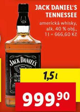 JACK DANIEL'S TENNESSEE, 1,5 l