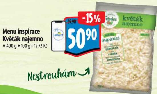 Menu inspirace Květák najemno, 400 g 