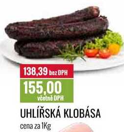 UHLÍŘSKÁ KLOBÁSA cena za 1Kg