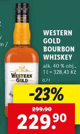 WESTERN GOLD BOURBON WHISKEY, 0,7 l