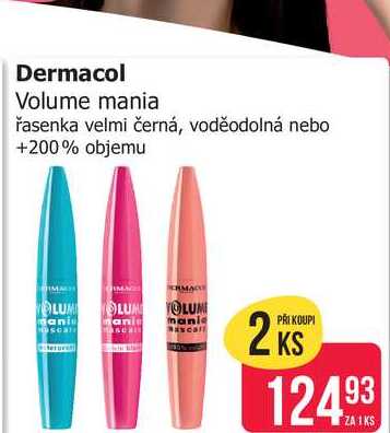 Dermacol Volume mania řasenka 