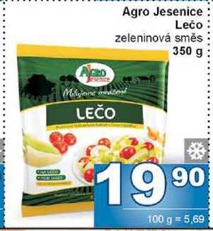 Agro Jesenice Lečo zeleninová směs 350 g