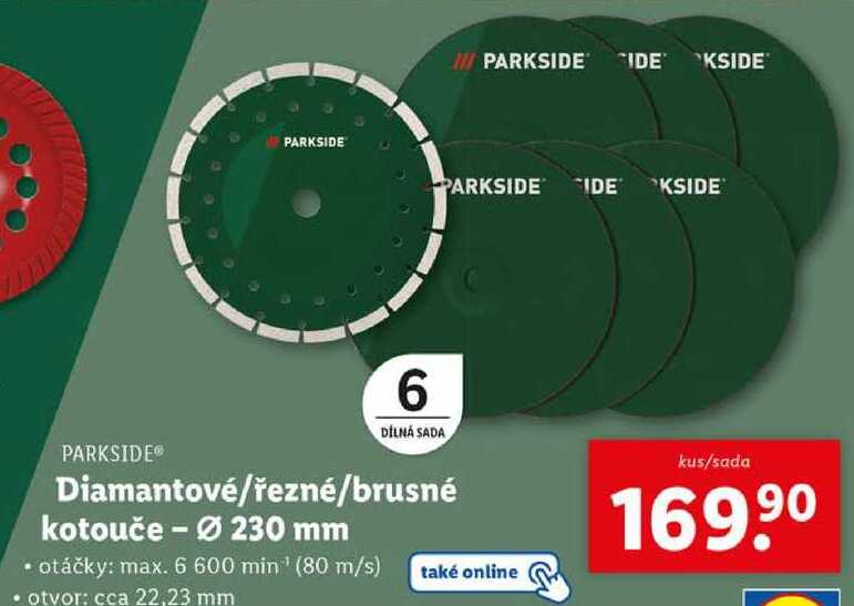 Diamantové/řezné/brusné kotouče - pr. 230 mm