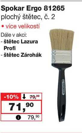 Spokar Ergo 81265 plochý štětec, č. 2 • více velikostí 