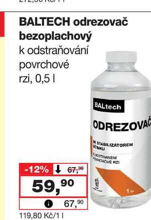 BALTECH odrezovač bezoplachový k odstraňování povrchové rzi, 0,5l