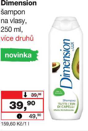 Dimension šampon na vlasy, 250 ml