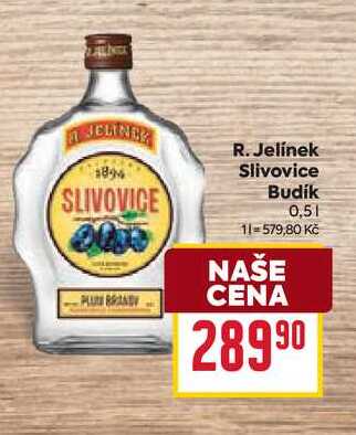 R. Jelínek Slivovice Budík 0,5l