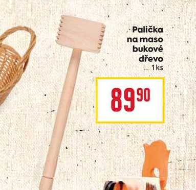 Palička na maso bukové dřevo 1ks 