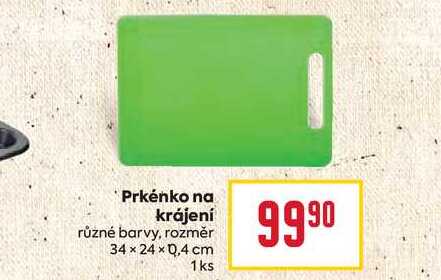 Prkénko na krájení různé barvy, rozměr 34 × 24 × 0,4 cm 1ks 