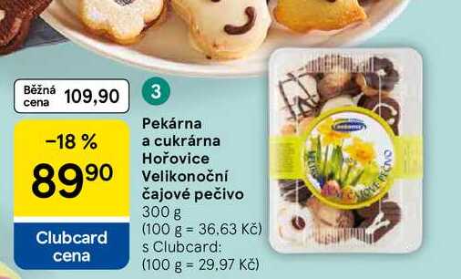 Pekárna a cukrárna Hořovice Velikonoční čajové pečivo, 300 g