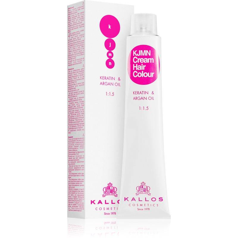 Kallos KJMN Professional Cream Hair Colour Keratin & Argan Oil barva na vlasy s keratinem a arganovým olejem odstín 8.43 l Intense Coral Red 100 ml