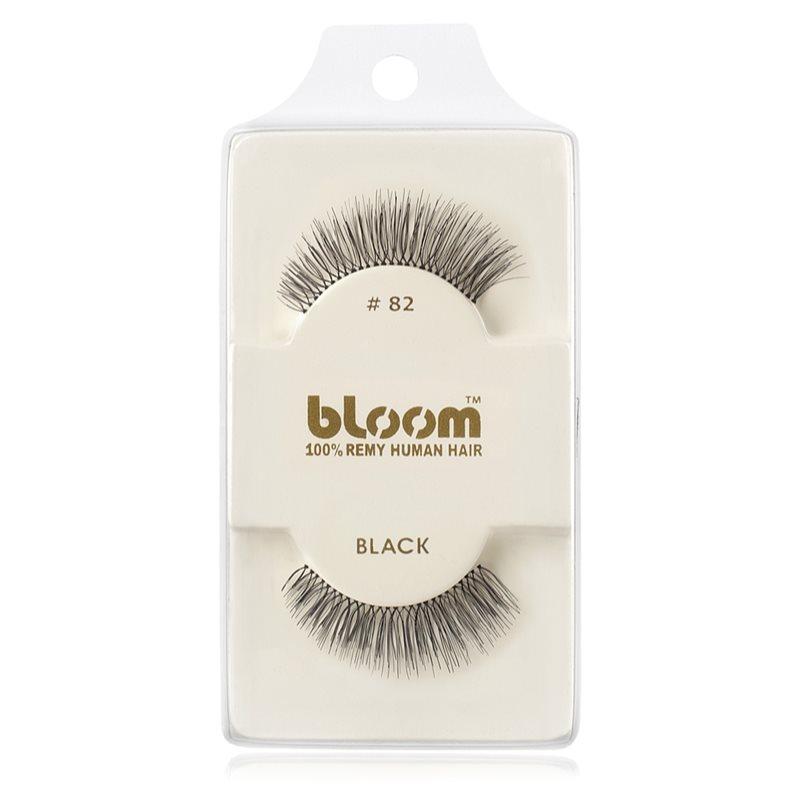 Bloom Natural nalepovací řasy z přírodních vlasů No. 82 (Black) 1 cm
