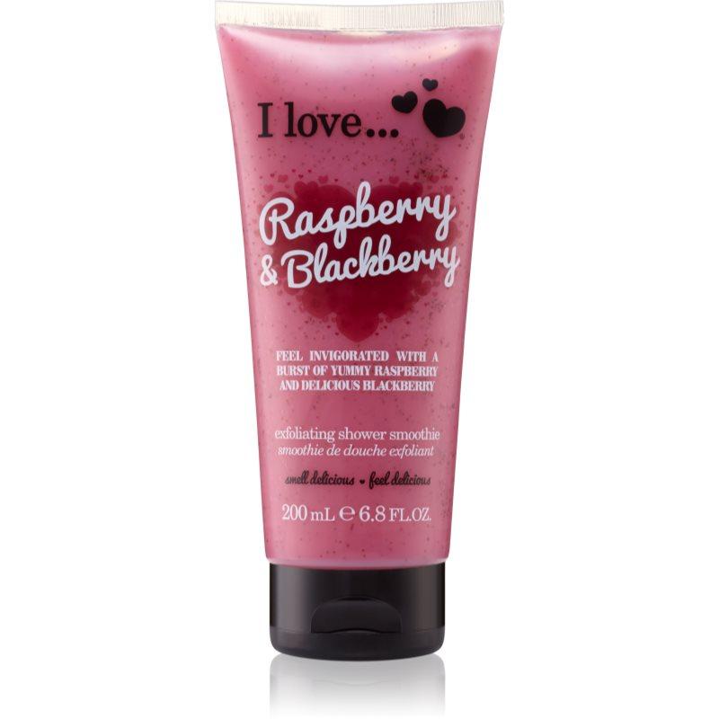 I Love Raspberry & Blackberry sprchový peeling 200 ml