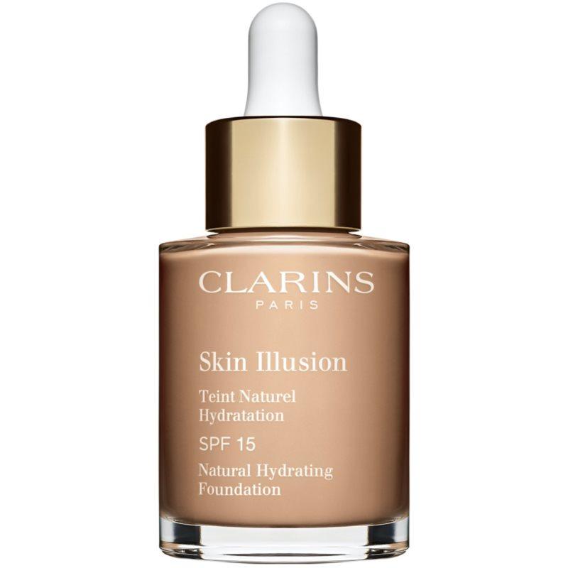 Clarins Skin Illusion Natural Hydrating Foundation rozjasňující hydratační make-up SPF 15 odstín 108W Sand 30 ml