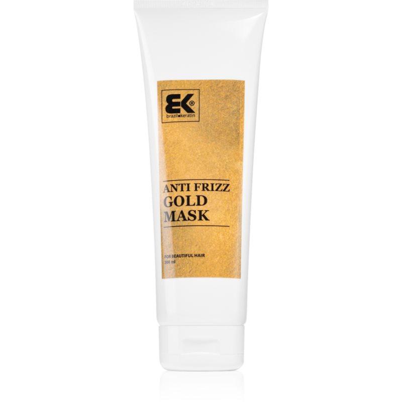 Brazil Keratin Gold Anti Frizz Mask keratinová regenerační maska pro poškozené vlasy 300 ml