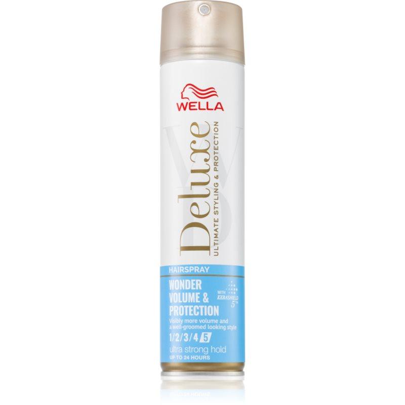 Wella Deluxe Wonder Volume & Protection lak na vlasy s extra silnou fixací pro objem a lesk 250 ml
